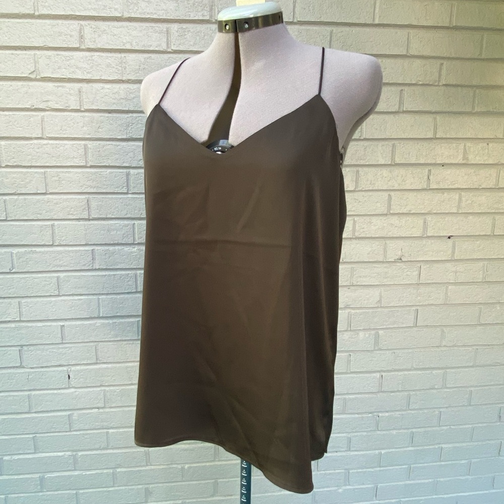 Express olive spaghetti strap top NWOT